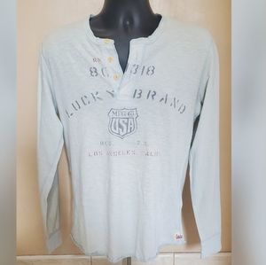 Lucky Brand L/S Graphic Henley shirt